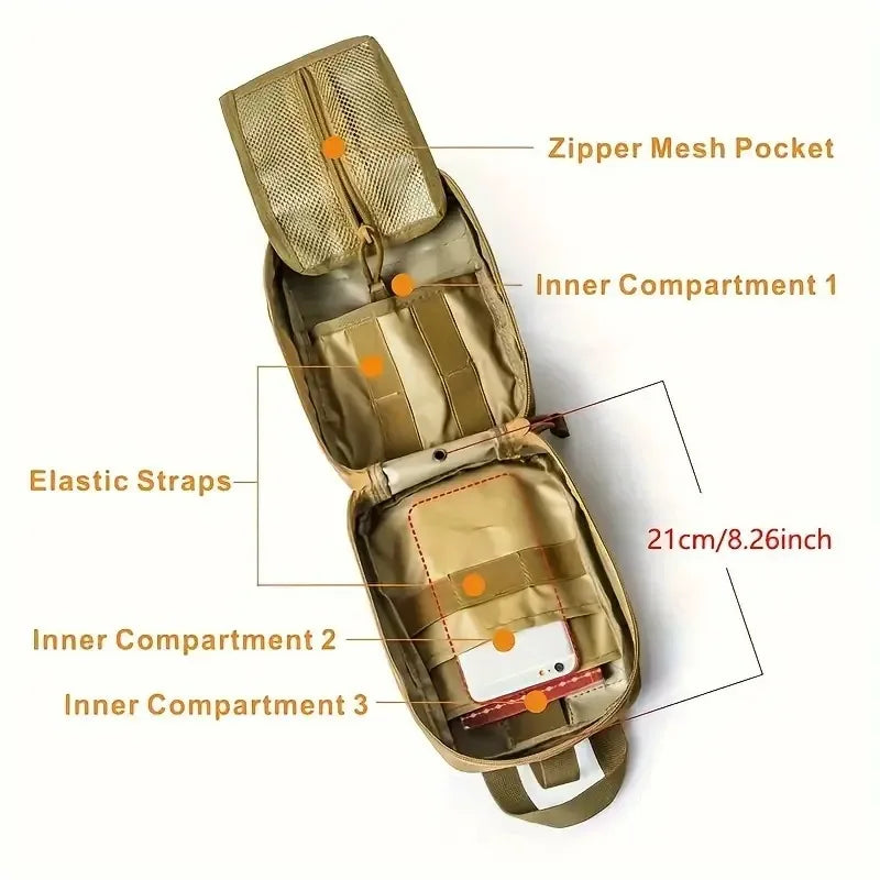 Tactical First Aid Bag Survival Pouch Outdoor Medical Box Large Size SOS Bag/PackageMedical Kit Bag Molle EMT Emergency