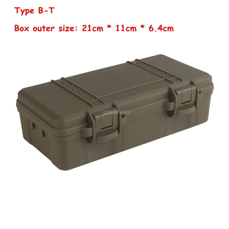 Tactical Gear Case Outdoor Shockproof Shooting Hunting Tools Flashlight Storage Camping Survival Toolbox
