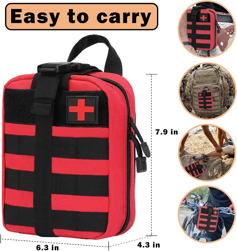 Tactical First Aid Bag Survival Pouch Outdoor Medical Box Large Size SOS Bag/PackageMedical Kit Bag Molle EMT Emergency
