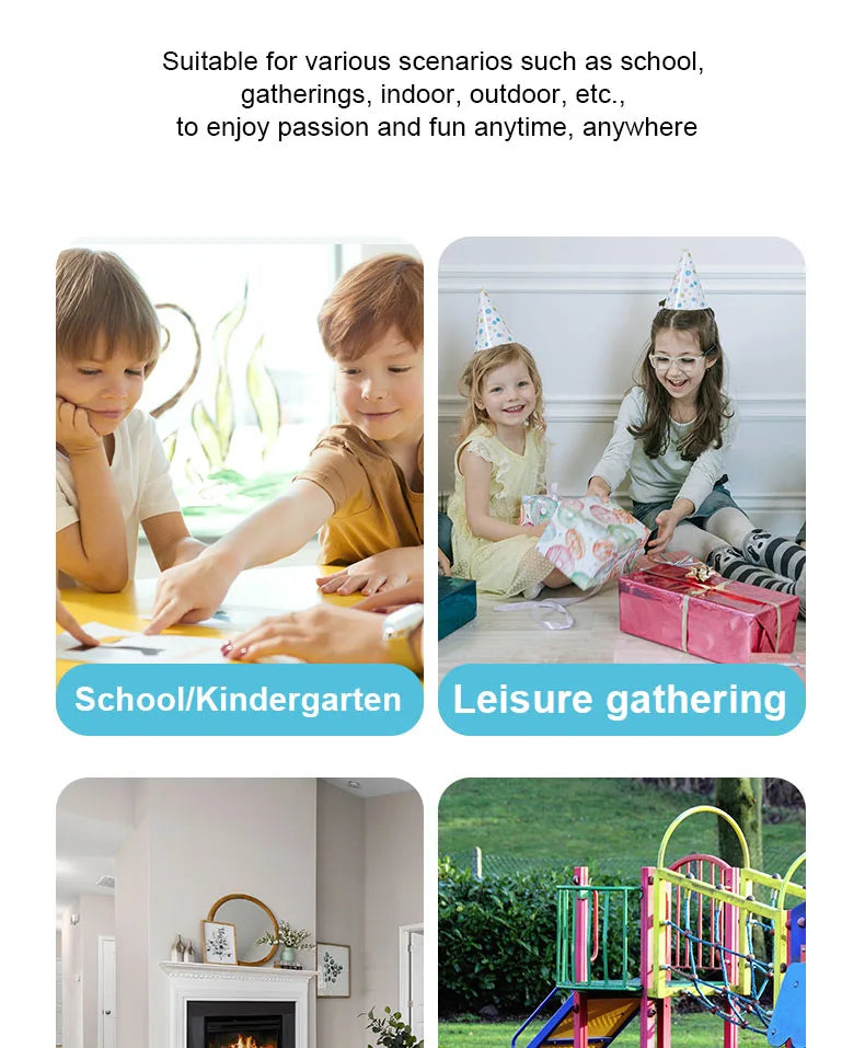 Outdoor Indoor Game Activities for Kids, 5.9 Inch Pop-Pass-Catch Ball Game with 2 Catch Launcher Baskets and 6 Balls, Yard Games