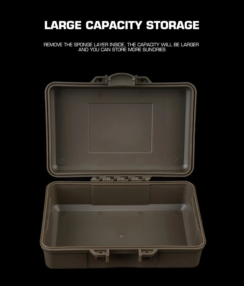 Tactical Gear Case Outdoor Shockproof Shooting Hunting Tools Flashlight Storage Camping Survival Toolbox