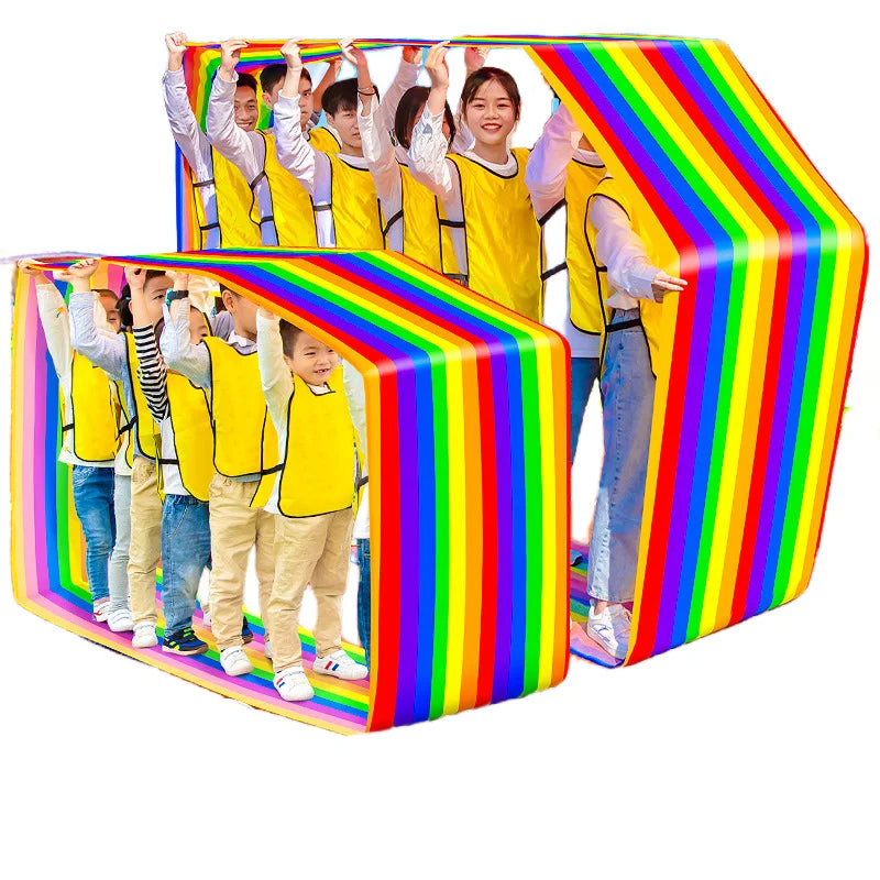 Running Mat Oxford Cloth Team Building Activity Multi-Person Collaboration Game Youth & Adult Outdoor Game Children's Sports Toy