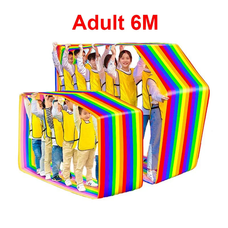 Running Mat Oxford Cloth Team Building Activity Multi-Person Collaboration Game Youth & Adult Outdoor Game Children's Sports Toy
