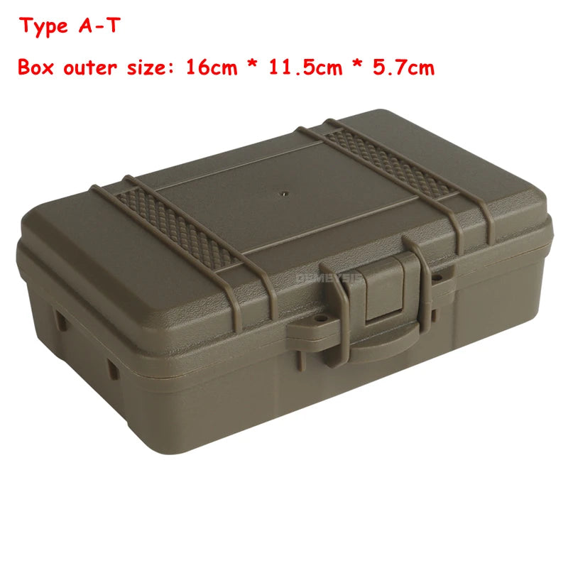 Tactical Gear Case Outdoor Shockproof Shooting Hunting Tools Flashlight Storage Camping Survival Toolbox