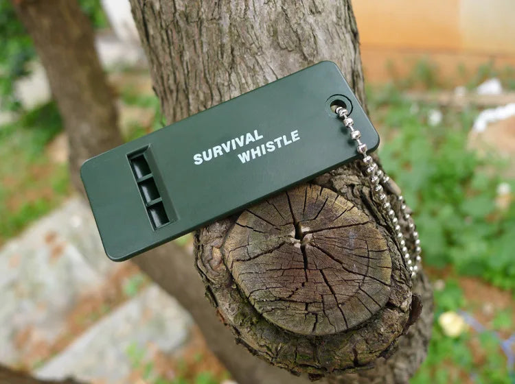 1pc Survival Whistle First Aid Kits Outdoor Emergency Signal Rescue Camping Hiking Outdoor Sport Referee Multiple Audio
