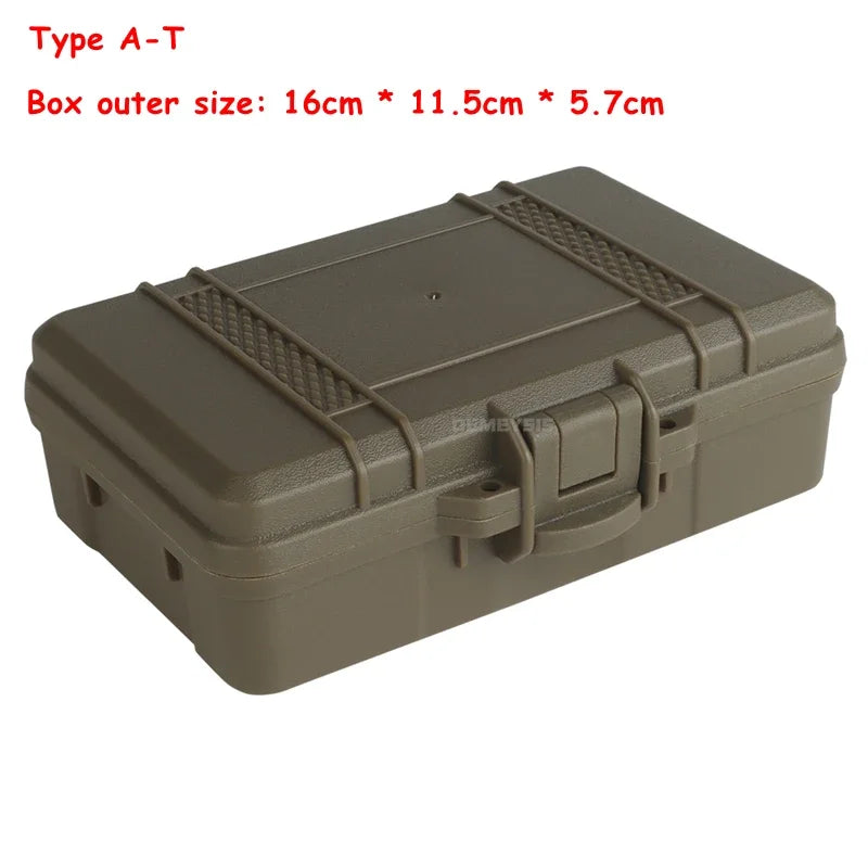 Tactical Gear Case Outdoor Shockproof Shooting Hunting Tools Flashlight Storage Camping Survival Toolbox