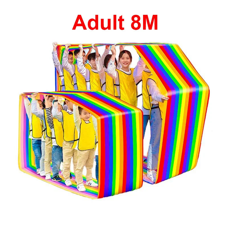 Running Mat Oxford Cloth Team Building Activity Multi-Person Collaboration Game Youth & Adult Outdoor Game Children's Sports Toy