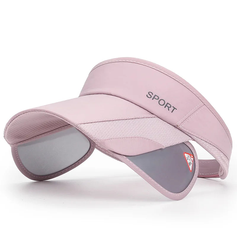Summer Outdoor Sports Sunscreen Open Top Hat for Women's Leisure Cycling Sunshade Hat with Stretchable Brim Sun Hat
