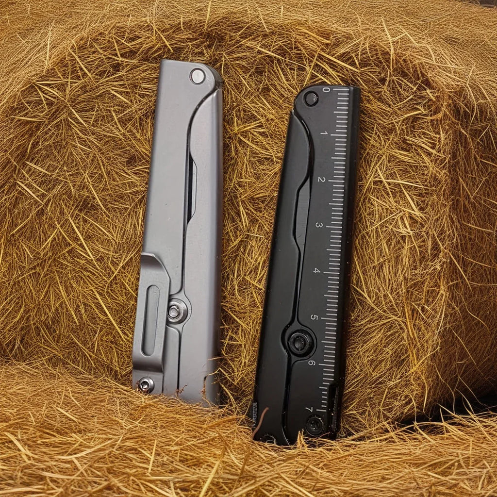 Stainless Steel Outdoor Survival Tool for Camping, Fishing, Hunting & EDC, Portable Multifunctional Folding Scissors