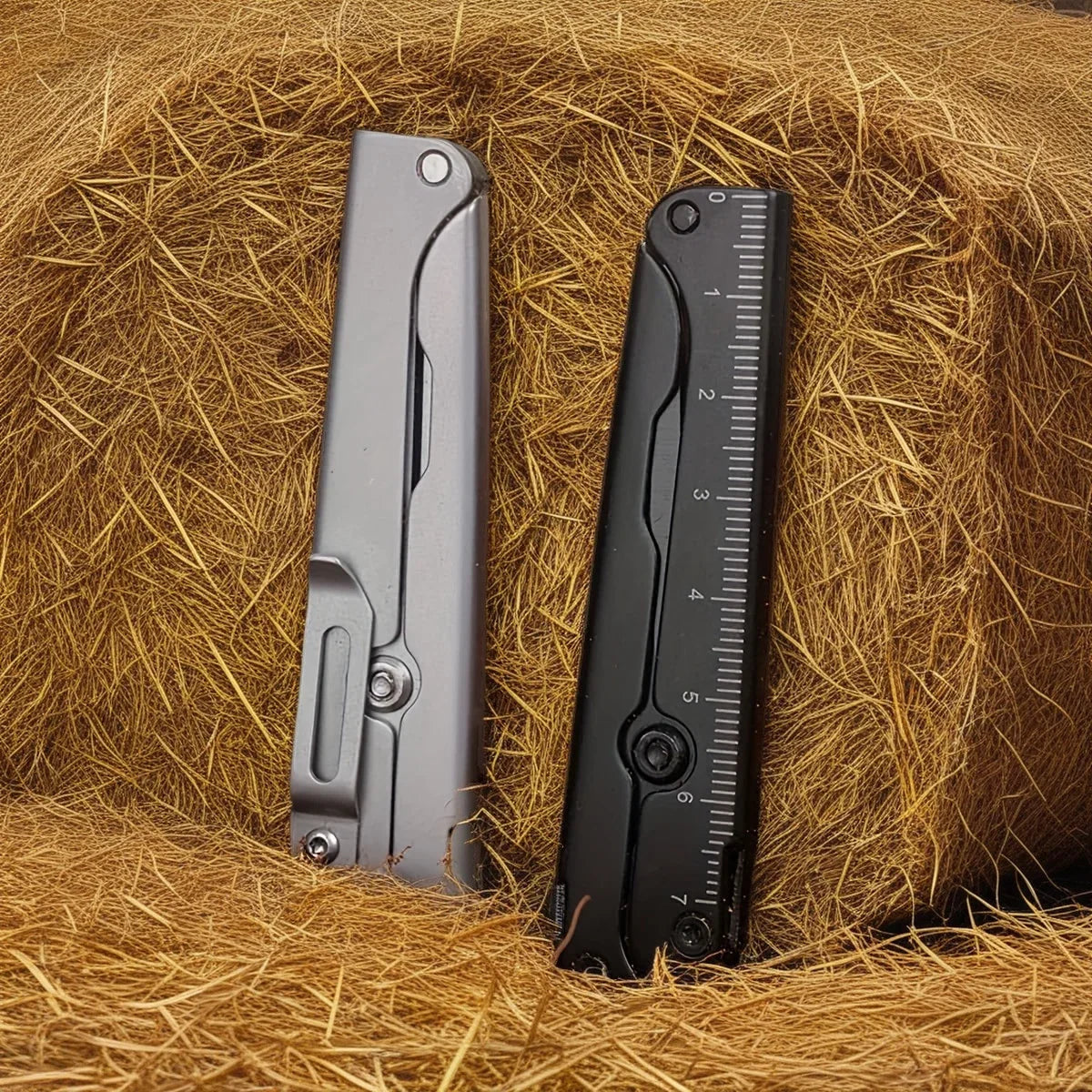 Stainless Steel Outdoor Survival Tool for Camping, Fishing, Hunting & EDC, Portable Multifunctional Folding Scissors