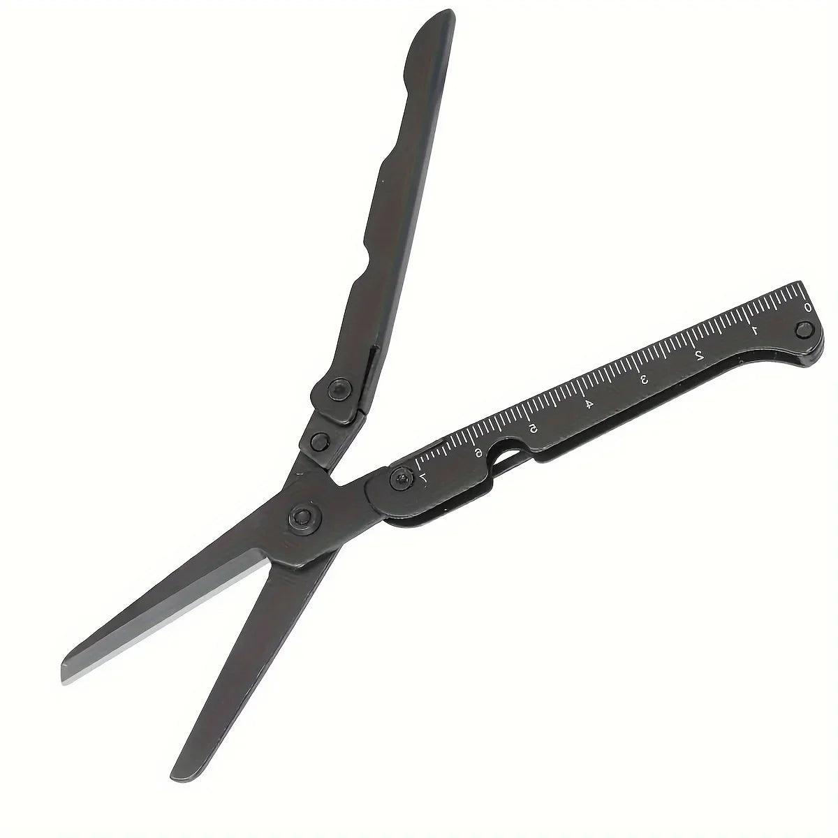 Stainless Steel Outdoor Survival Tool for Camping, Fishing, Hunting & EDC, Portable Multifunctional Folding Scissors