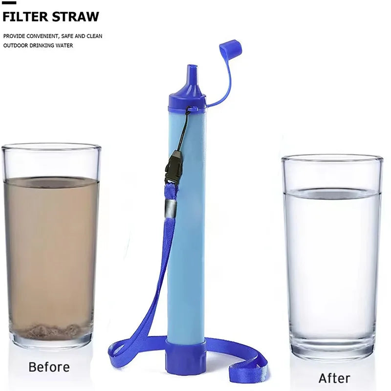 Outdoor Water Purifier – Survival Water Filter Compact Portable Purifier for Camping, Hiking & Emergency Preparedness