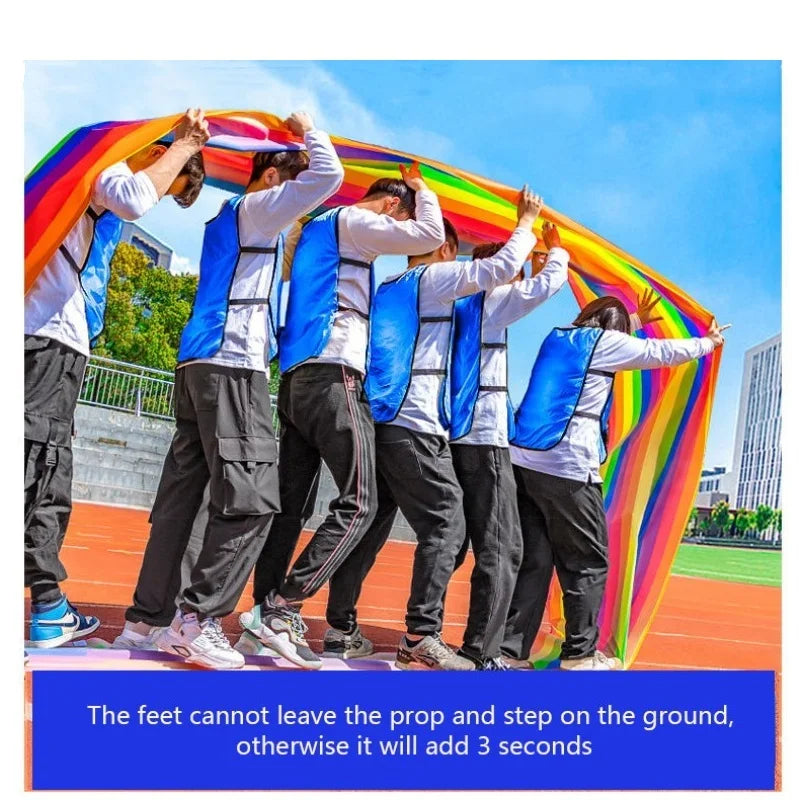 Running Mat Oxford Cloth Team Building Activity Multi-Person Collaboration Game Youth & Adult Outdoor Game Children's Sports Toy