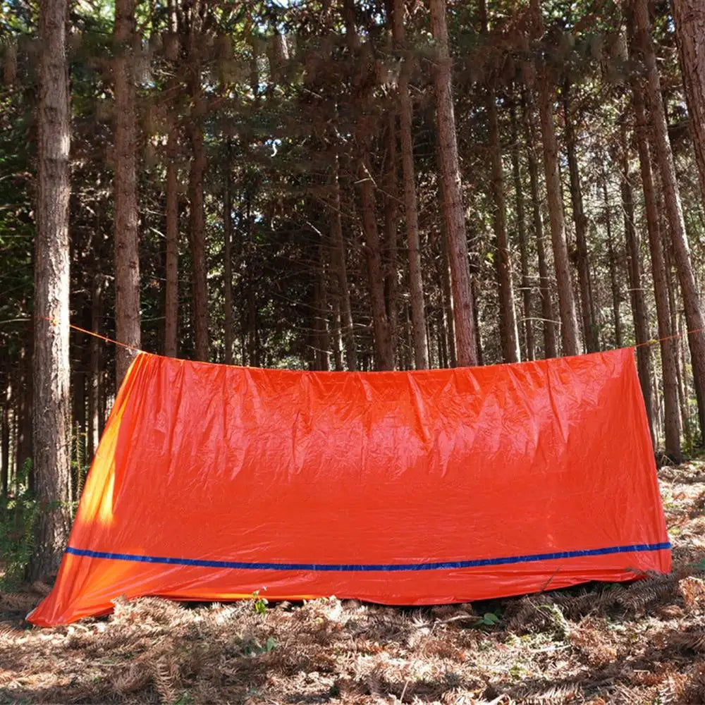 Outdoor Emergency Tent Survival Blanket Emergency Escape Camping Survival Tent Kit Insulation Blanket Mat Sleeping Bag Waterprof