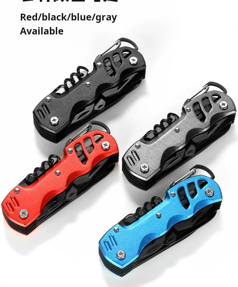 Swiss Army Knife Outdoor Multi-Function - Portable Folding Knife for Wilderness Survival, EDC Tool with Bottle Opener