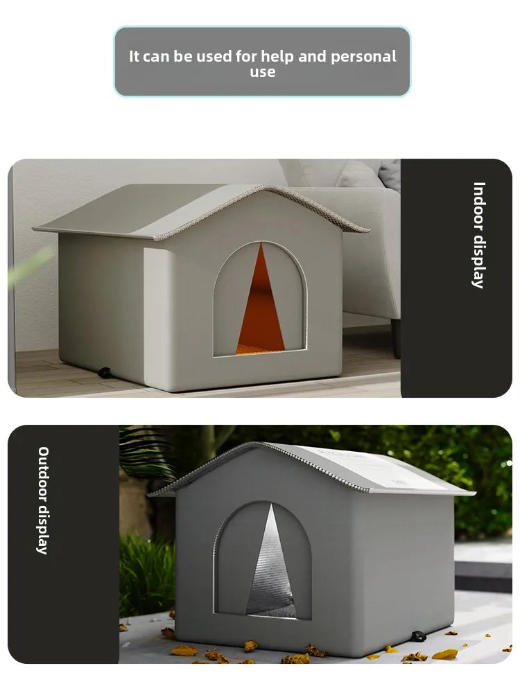 Outdoor Waterproof  Dog elter Winter Cold Proof Rain Sun Protection Warm Fully Enclosed Four Seasons Universal Outdoor C...