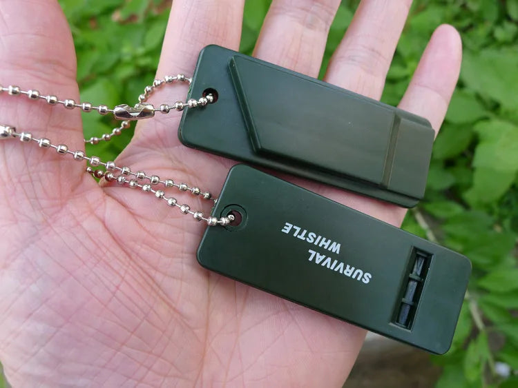 1pc Survival Whistle First Aid Kits Outdoor Emergency Signal Rescue Camping Hiking Outdoor Sport Referee Multiple Audio