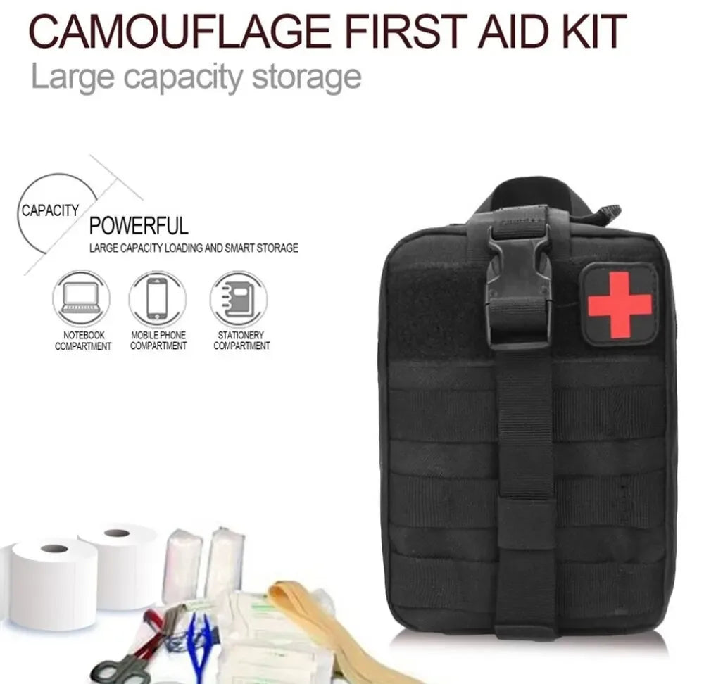 Tactical First Aid Bag Survival Pouch Outdoor Medical Box Large Size SOS Bag/PackageMedical Kit Bag Molle EMT Emergency