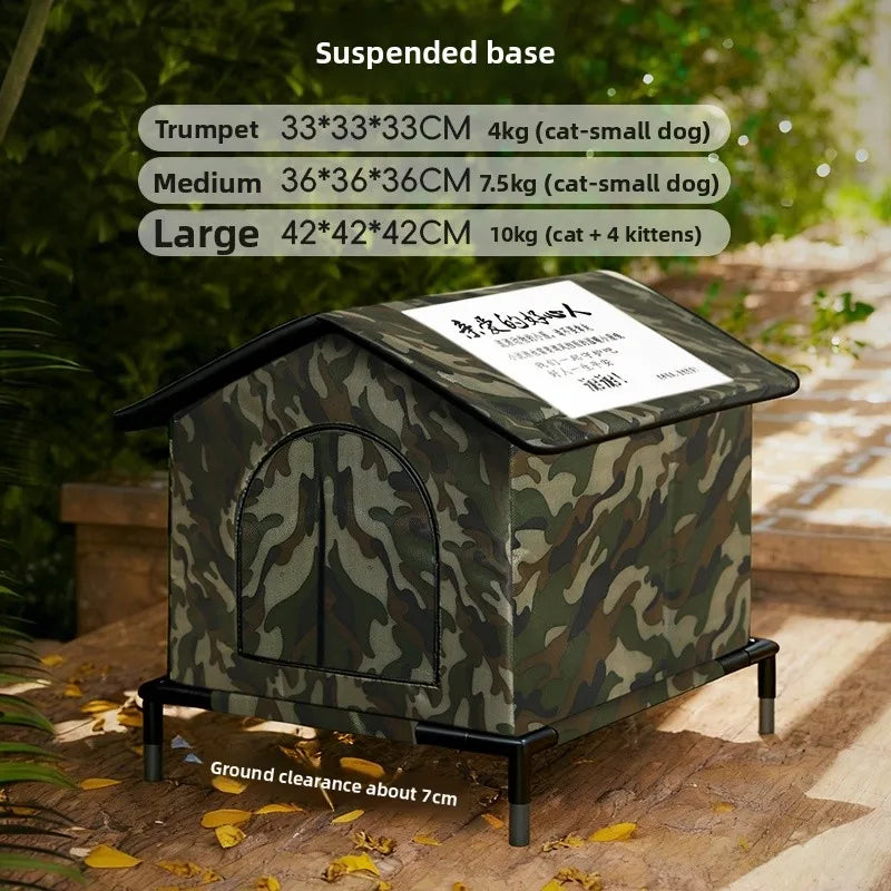Outdoor Waterproof  Dog elter Winter Cold Proof Rain Sun Protection Warm Fully Enclosed Four Seasons Universal Outdoor C...