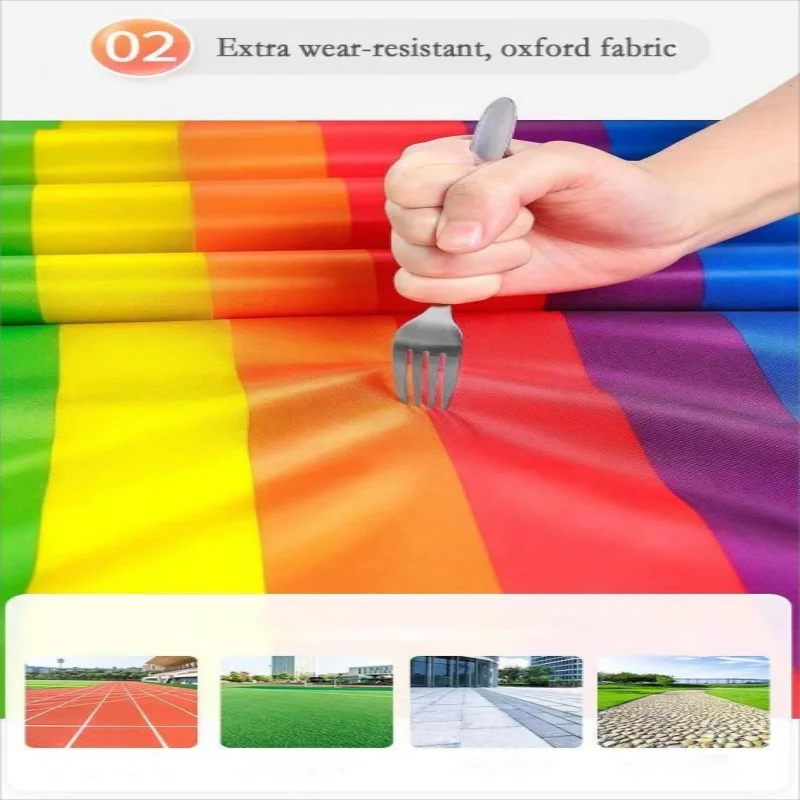Running Mat Oxford Cloth Team Building Activity Multi-Person Collaboration Game Youth & Adult Outdoor Game Children's Sports Toy