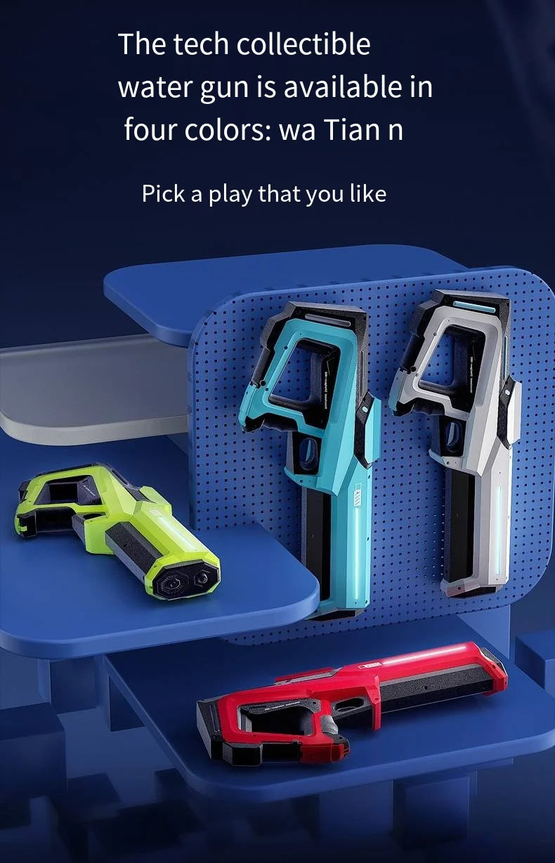 Children's Summer Outdoor Activity Electric High-Pressure Water Gun for Family Innovative Gift