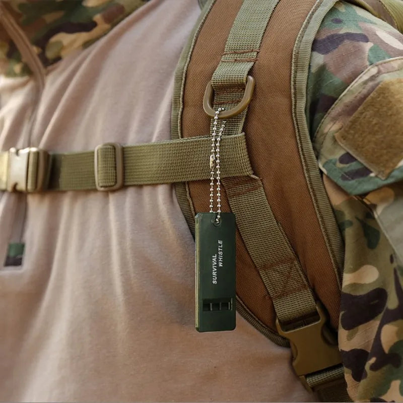 1pc Survival Whistle First Aid Kits Outdoor Emergency Signal Rescue Camping Hiking Outdoor Sport Referee Multiple Audio