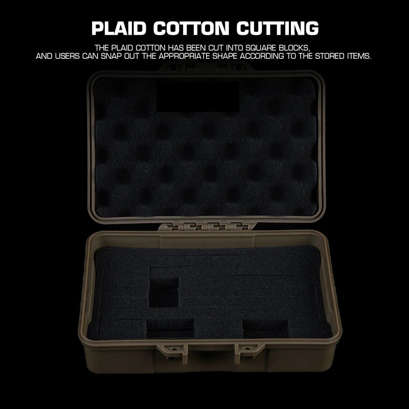Tactical Gear Case Outdoor Shockproof Shooting Hunting Tools Flashlight Storage Camping Survival Toolbox