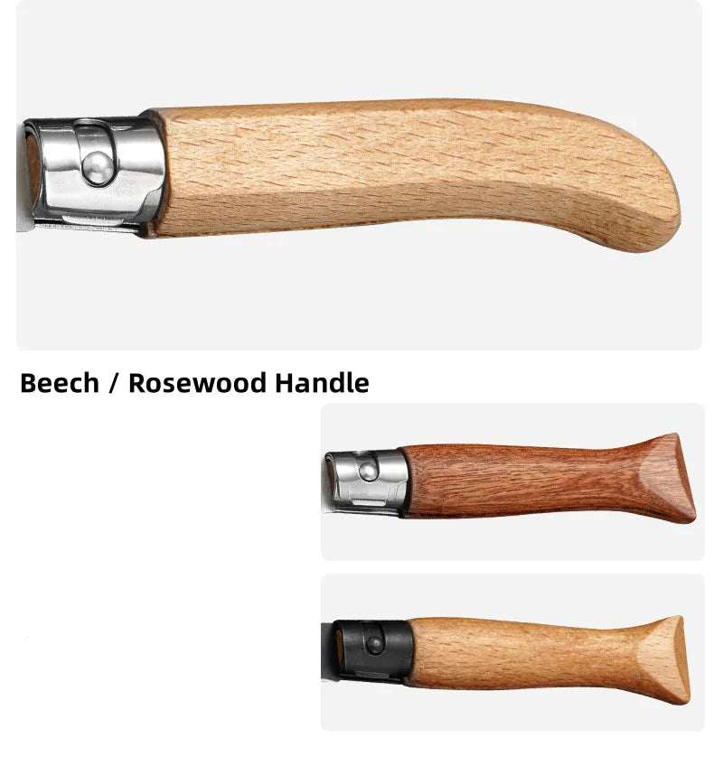 Stainless Steel Outdoor Knife Survival Hunting Knife Comfortable Wood Handle Quality 3CR13 Steel Camping Pocket Knife