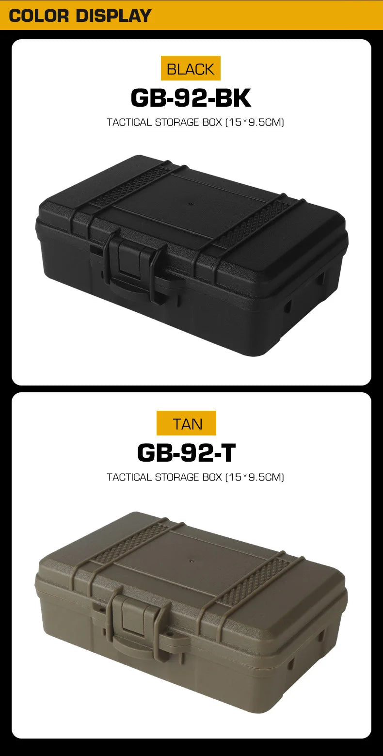 Tactical Gear Case Outdoor Shockproof Shooting Hunting Tools Flashlight Storage Camping Survival Toolbox