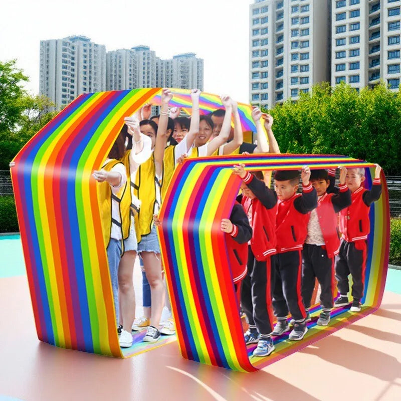 Running Mat Oxford Cloth Team Building Activity Multi-Person Collaboration Game Youth & Adult Outdoor Game Children's Sports Toy