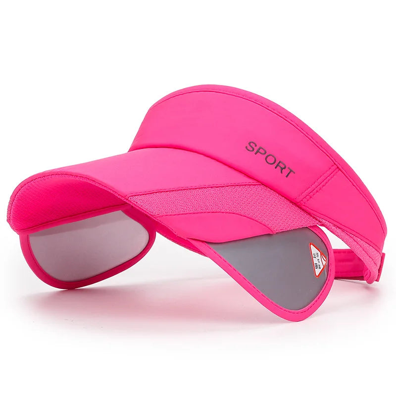 Summer Outdoor Sports Sunscreen Open Top Hat for Women's Leisure Cycling Sunshade Hat with Stretchable Brim Sun Hat