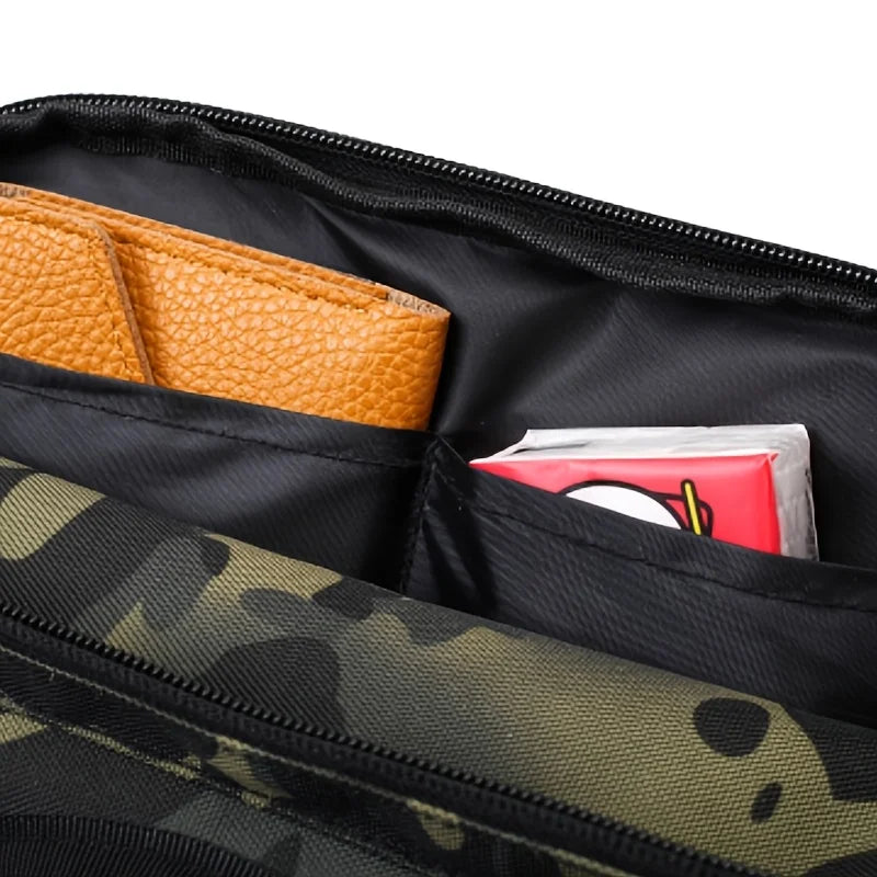 Outdoor Chest Bag For Men Front Rig Pouch Running Vest Phone Holder Tactical Sports Pack Hiking Fishing Molle Camping Backpack