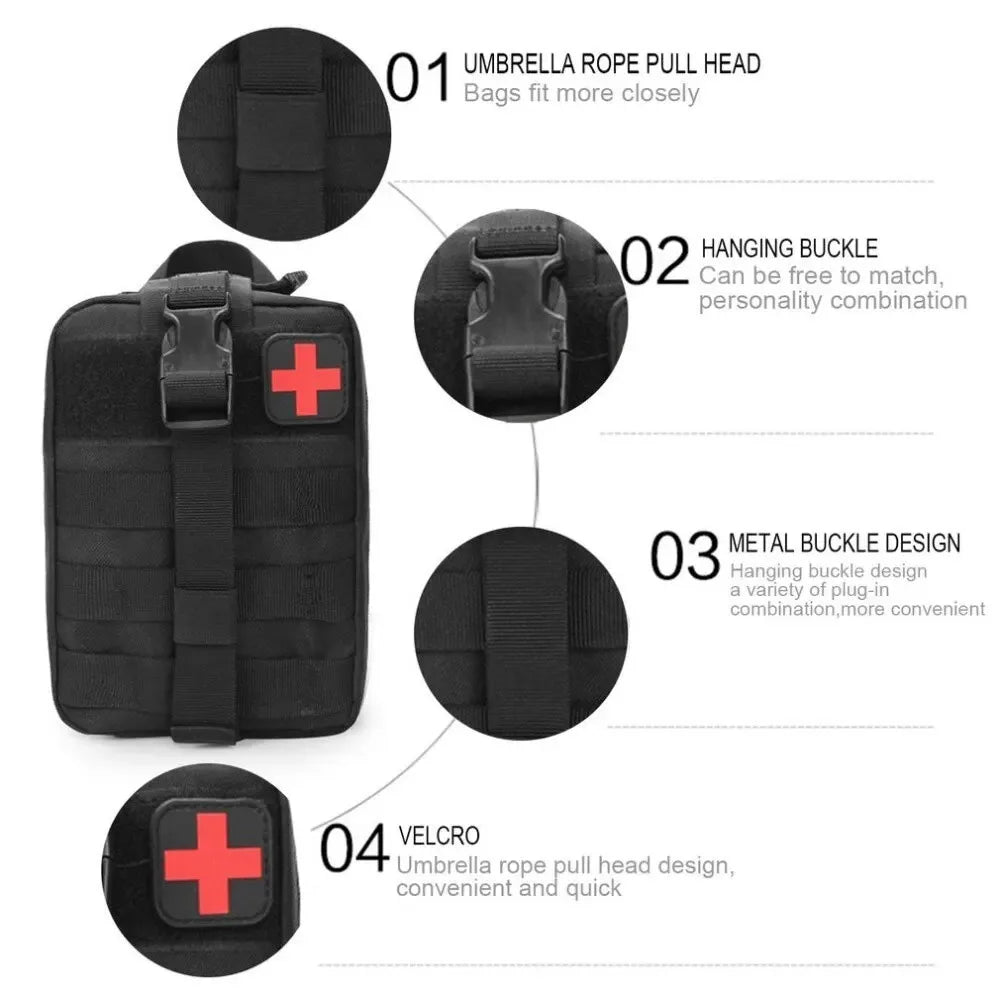 Tactical First Aid Bag Survival Pouch Outdoor Medical Box Large Size SOS Bag/PackageMedical Kit Bag Molle EMT Emergency
