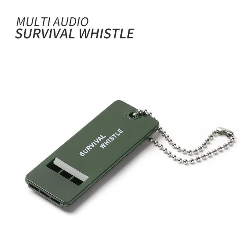 1pc Survival Whistle First Aid Kits Outdoor Emergency Signal Rescue Camping Hiking Outdoor Sport Referee Multiple Audio