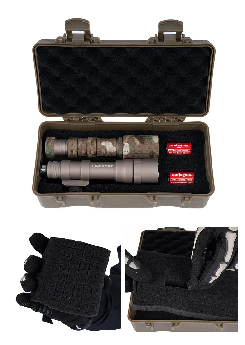 Tactical Gear Case Outdoor Shockproof Shooting Hunting Tools Flashlight Storage Camping Survival Toolbox