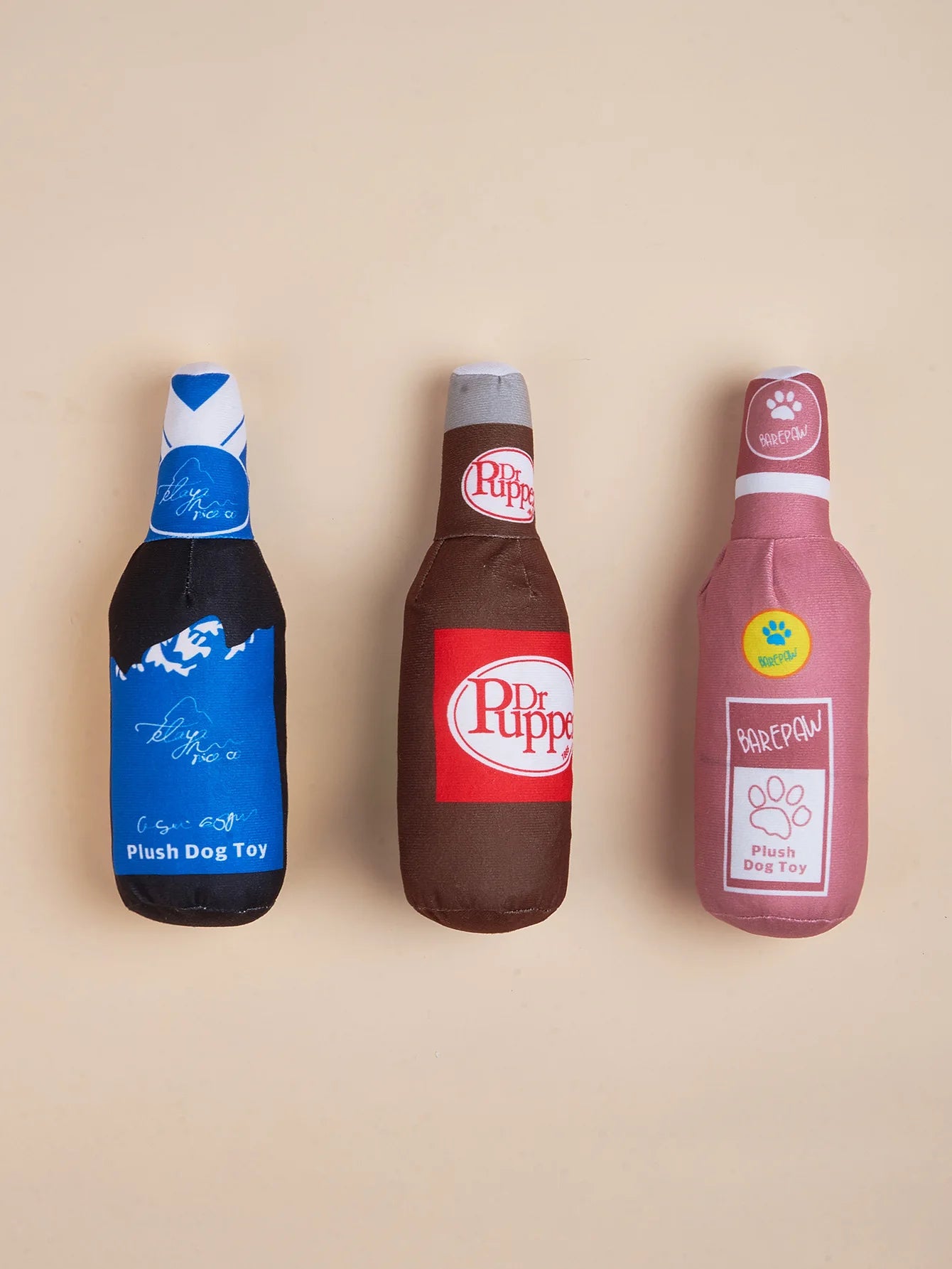 Dog Toy Series with Realistic Wine Bottle Design, Includes Crinkle Paper and Squeaker, Makes Sounds, in Stock, Chew-Resistant Toy That Won'T Be Chewed to Pieces