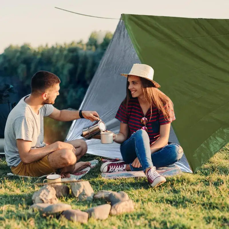 Outdoor Emergency Tent Survival Blanket Emergency Escape Camping Survival Tent Kit Insulation Blanket Mat Sleeping Bag Waterprof