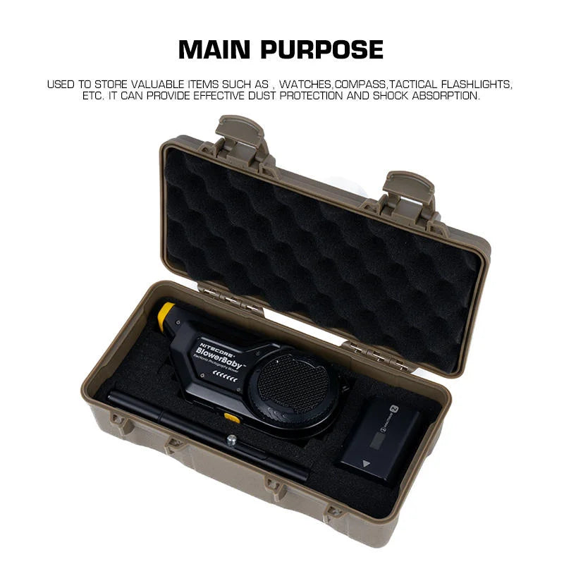 Tactical Gear Case Outdoor Shockproof Shooting Hunting Tools Flashlight Storage Camping Survival Toolbox