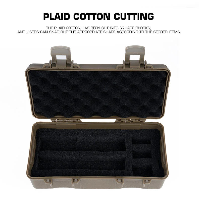 Tactical Gear Case Outdoor Shockproof Shooting Hunting Tools Flashlight Storage Camping Survival Toolbox