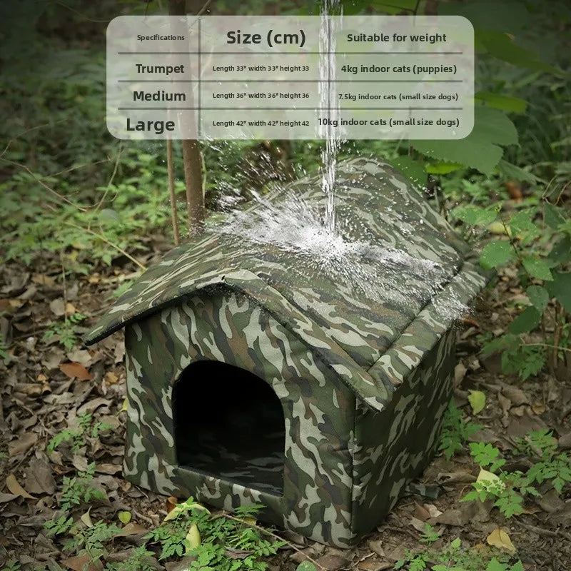 Outdoor Waterproof  Dog elter Winter Cold Proof Rain Sun Protection Warm Fully Enclosed Four Seasons Universal Outdoor C...