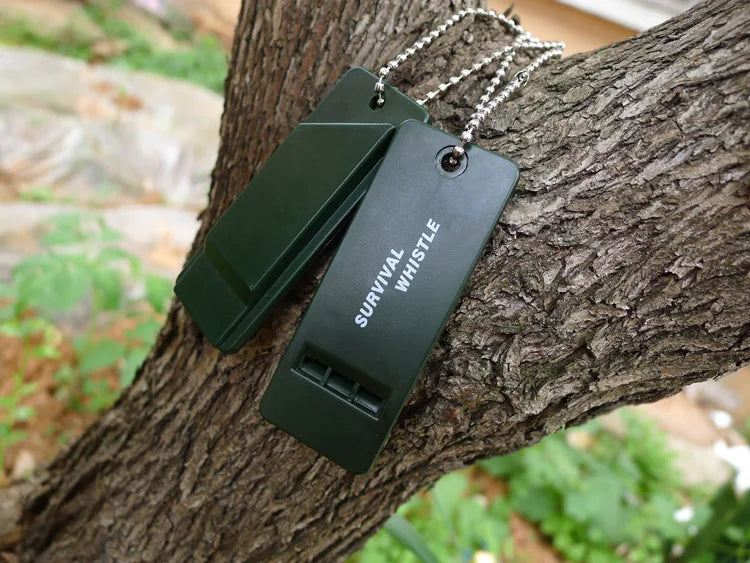 1pc Survival Whistle First Aid Kits Outdoor Emergency Signal Rescue Camping Hiking Outdoor Sport Referee Multiple Audio