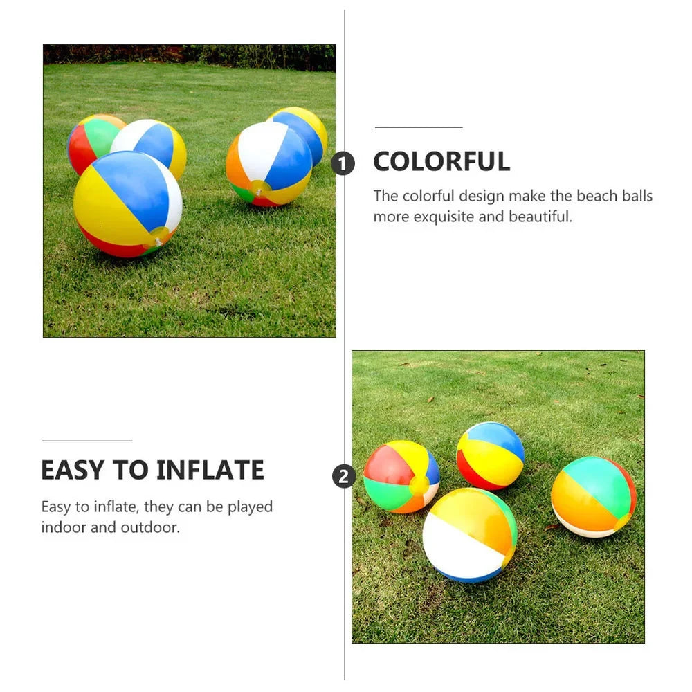 Summer Colorful Inflatable Balloons Outdoor Swimming Pool Play Party Water Game Balloons Beach Sport Ball Fun Toys For Kids
