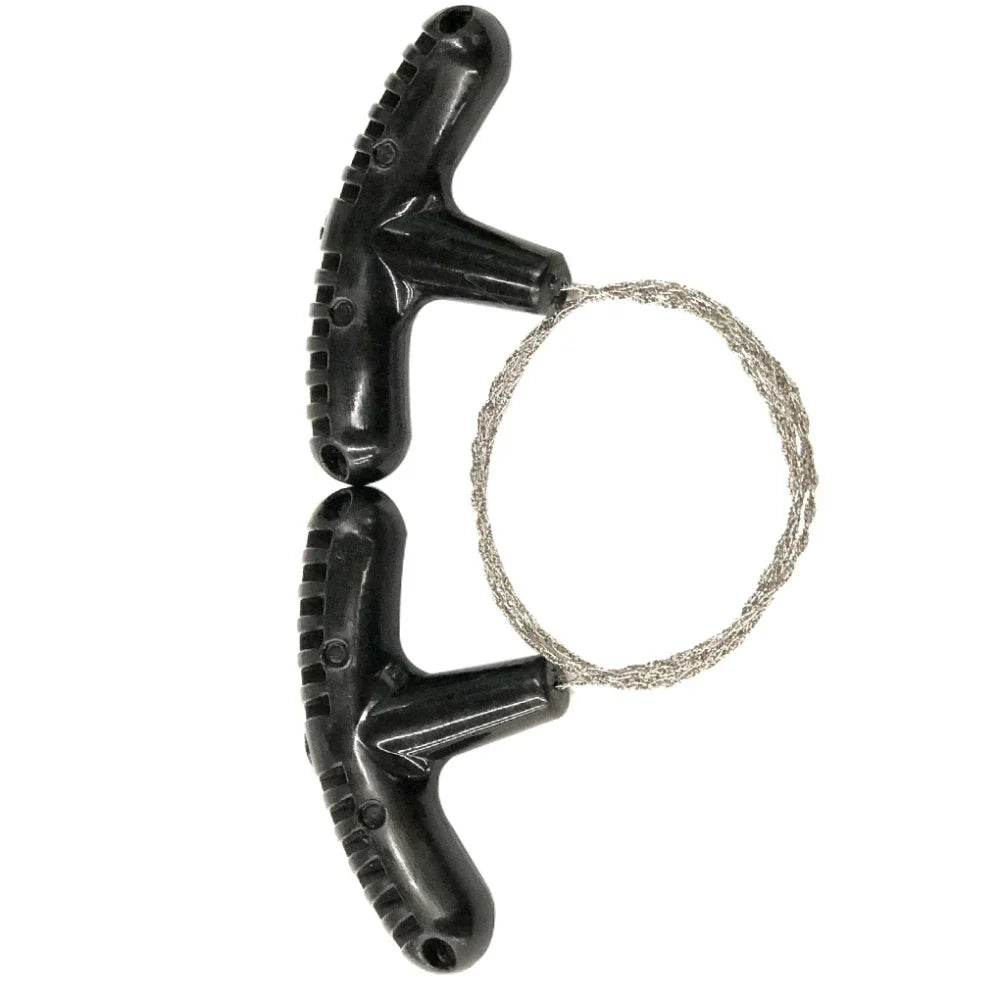 Outdoor Manual Hand Steel Wire Saw Survival Tools Hand Chain Saw Cutter Portable Travel Camping Emergency Gear Steel Wire Kits